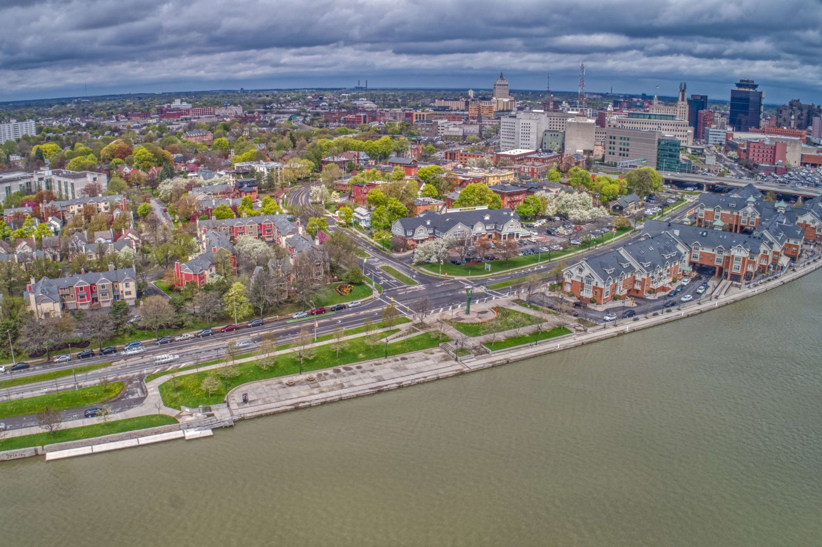 aerial view of rochester