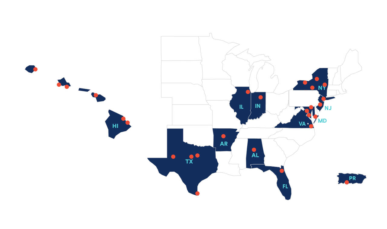Terminals Map